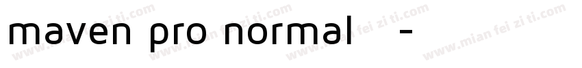 maven pro normal字体字体转换
